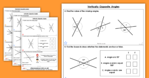 Vertically Opposite Angles Homework