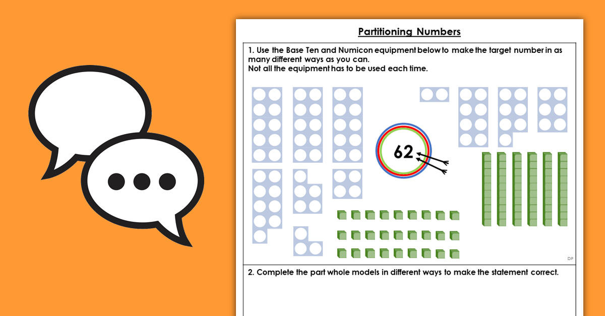 Year 1 Partitioning Numbers Discussion Problems