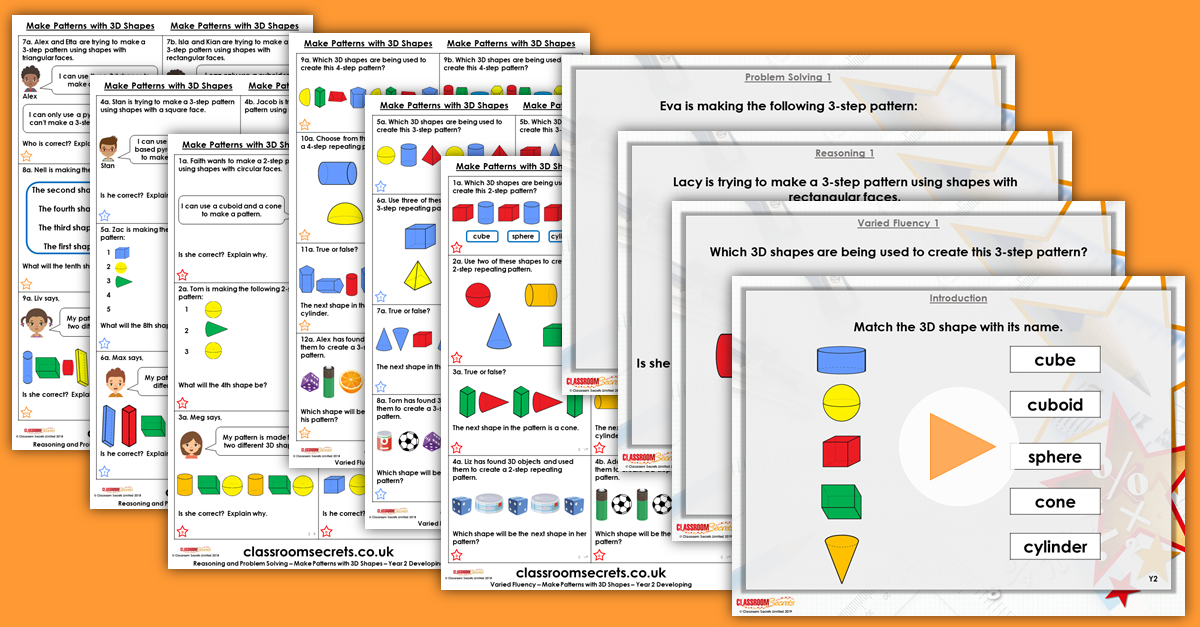 Mixed Age Year 2 and 3 Shape, Position and Direction Step 17 Resources