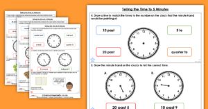 Telling Time to 5 Minutes Year 2