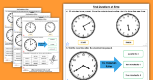 Find Durations of Time Homework
