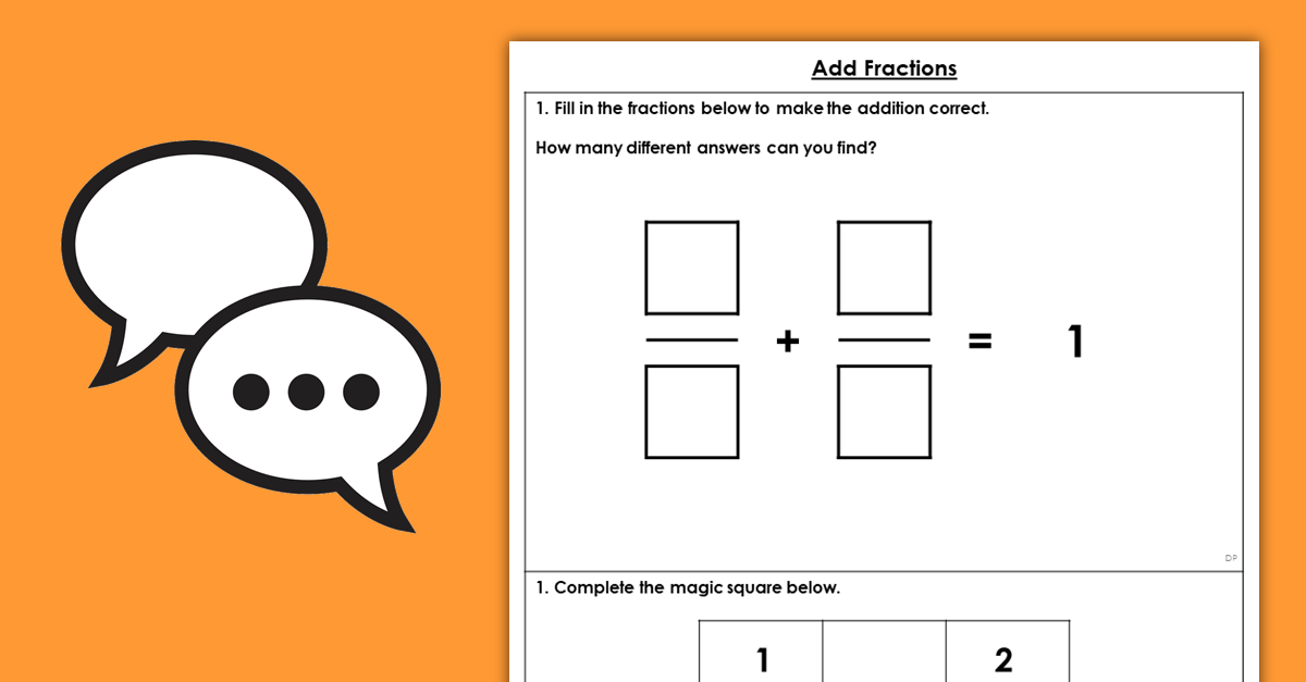 Year 3 Add Fractions Resources