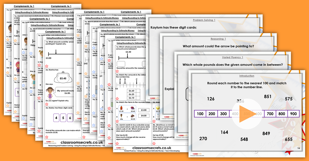Mixed Age Year 4 and 5 Money, Decimals and Percentages Step 3 Resources