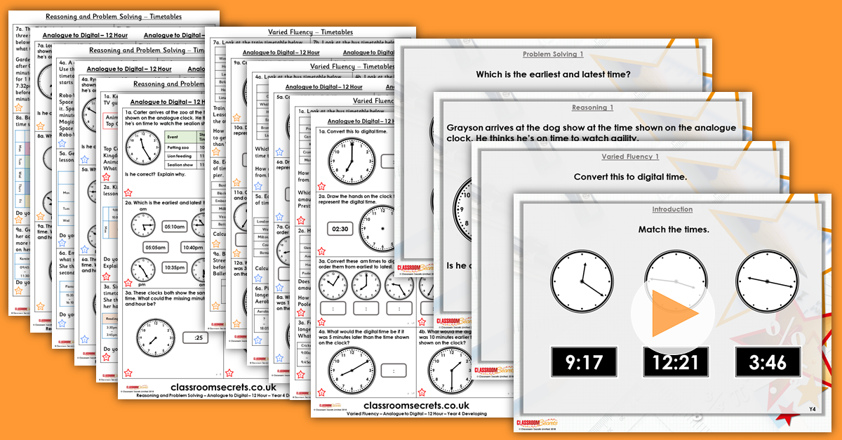 Mixed Age Year 4 and 5 Time and Converting Units Step 3 Resources