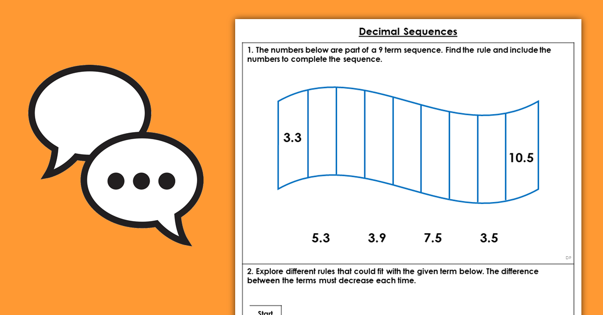 Year 5 Decimal Sequences Resources