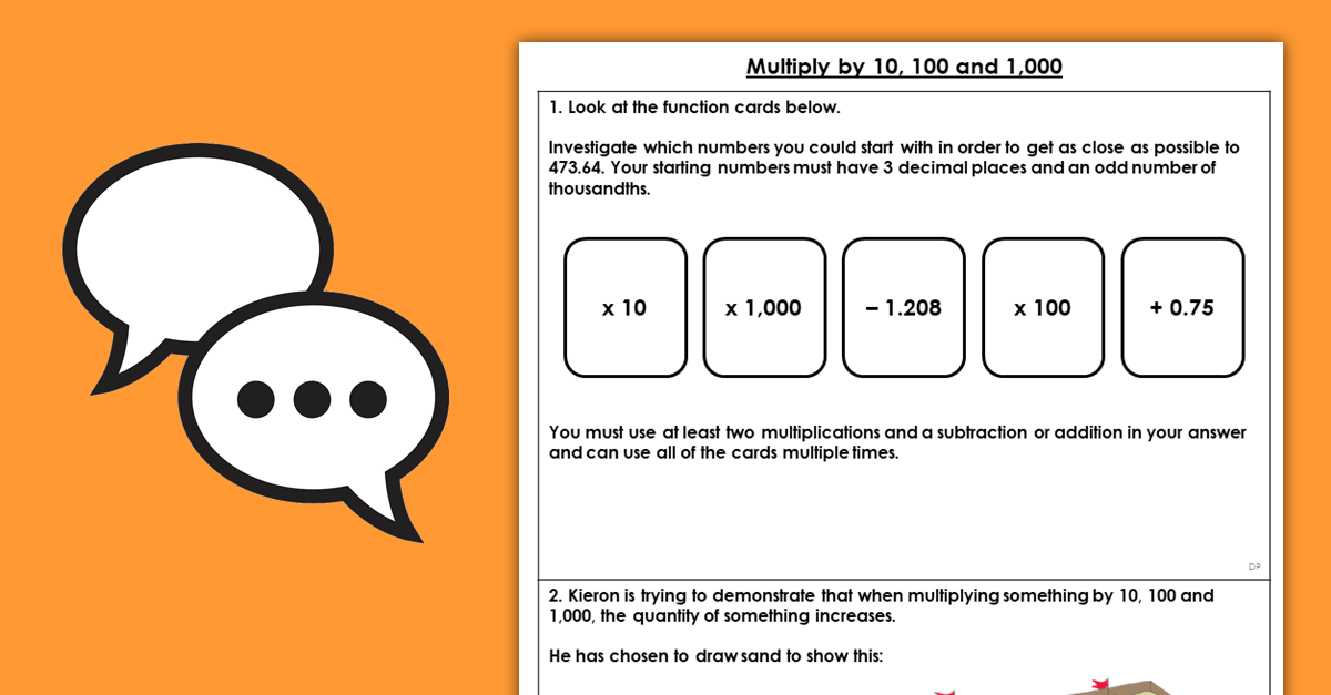 Year 5 Multiply by 10,100 and 1,000 Resources