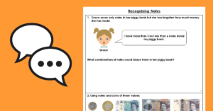 Year 1 Recognising Notes
