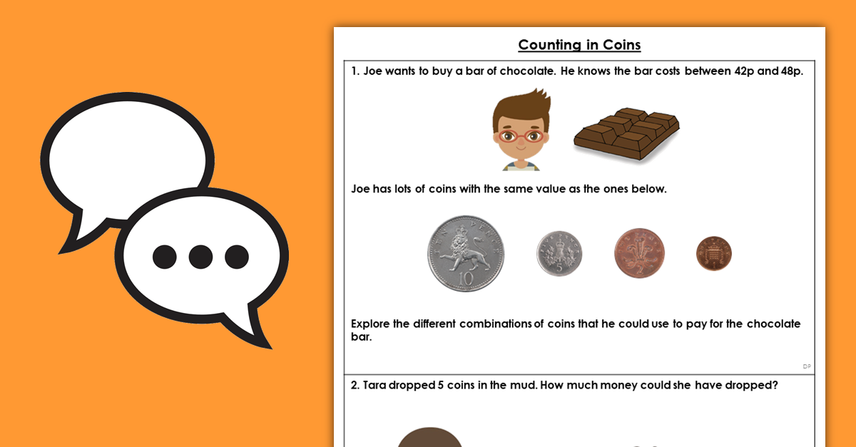 Year 1 Counting in Coins Discussion Problems