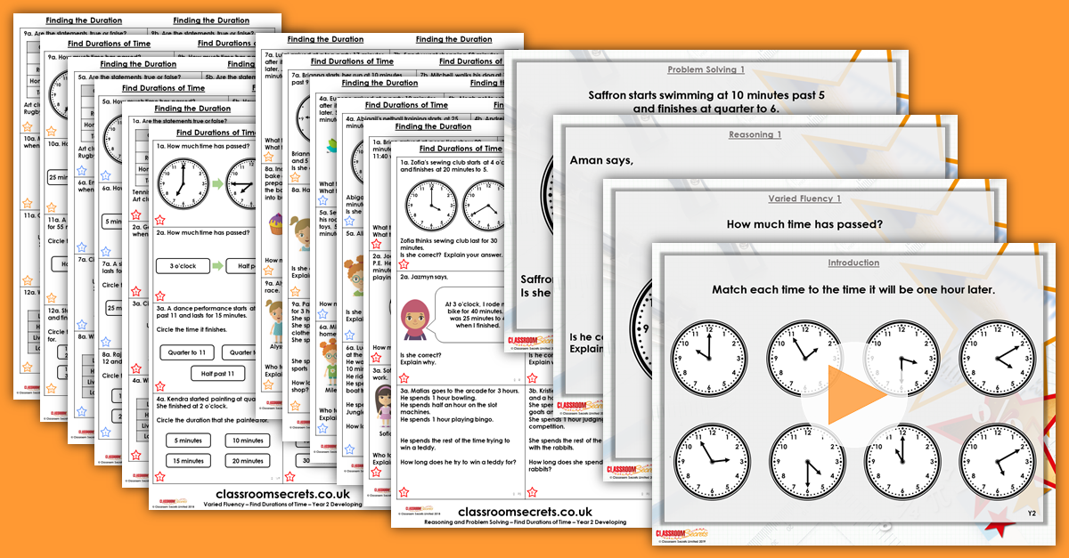 Mixed Age Year 2 and 3 Measurement and Time Step 9 Resources