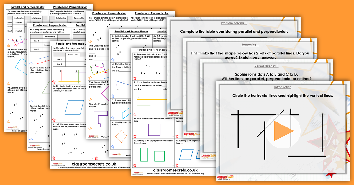 Parallel and Perpendicular Year 3 Resources