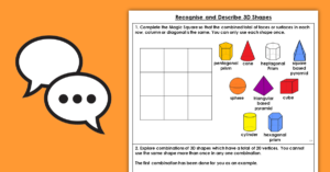 Year 3 Recognise and Describe 3D Shapes