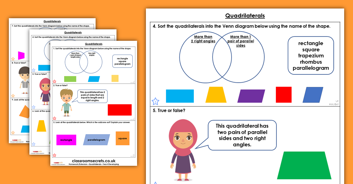 Quadrilaterals Homework