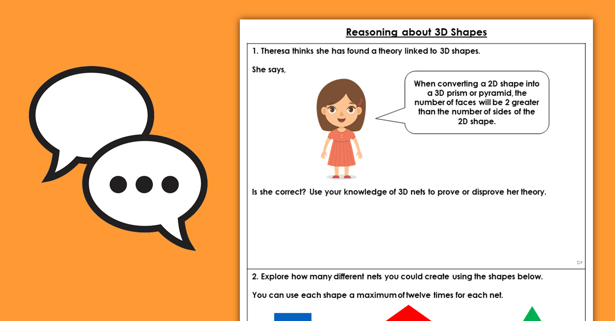 Year 5 Reasoning about 3D Shapes Resources
