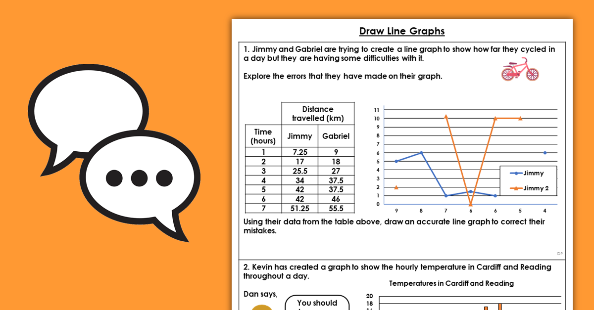 Year 6 Draw Line Graphs Resources