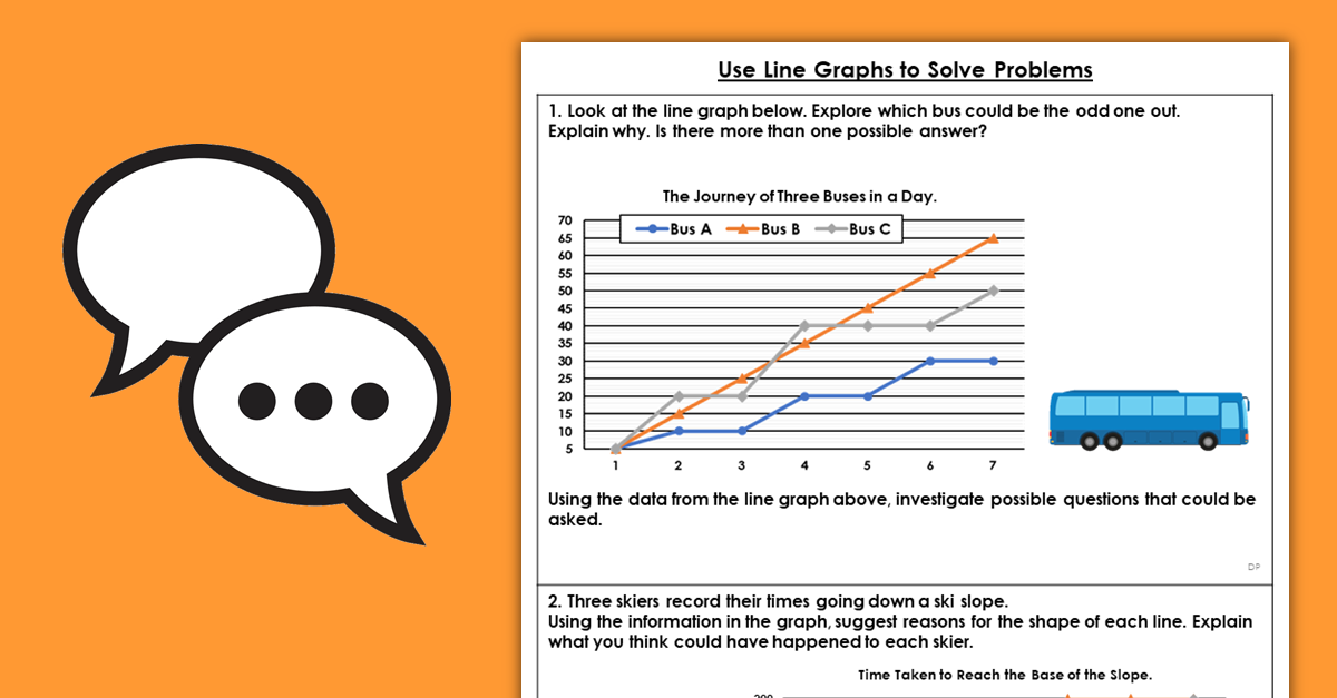 line graph problem solving year 6