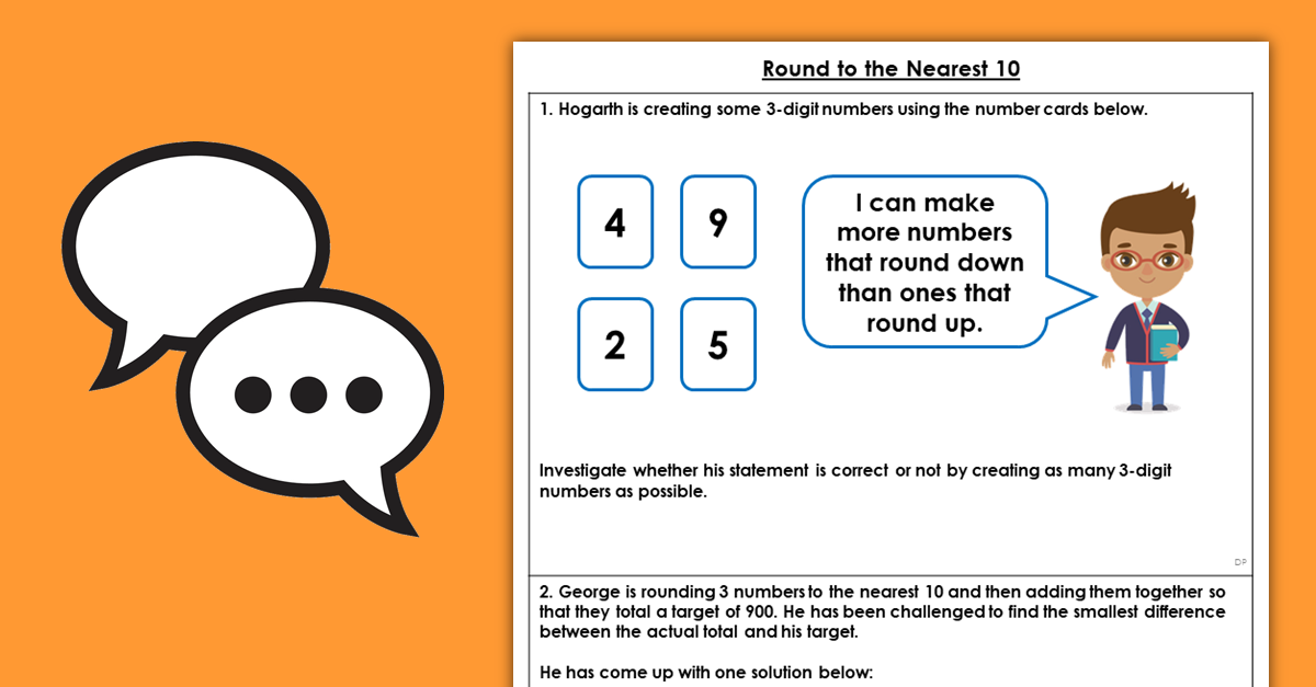 Year 4 Round to the Nearest 10 Discussion Problems