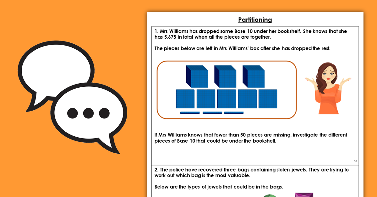 Year 4 Partitioning Discussion Problems