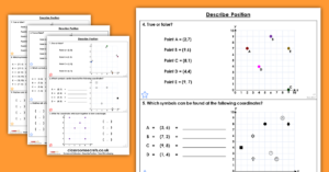 Free Describe Position Homework Extension Year 4