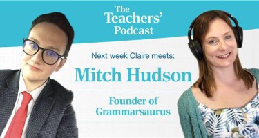 I’m meeting Mitch Hudson from Grammarsaurus today! We’ll be going live on Facebook at about 7pm and I’ll be interviewing him! Any questions you want me to ask Mitch?