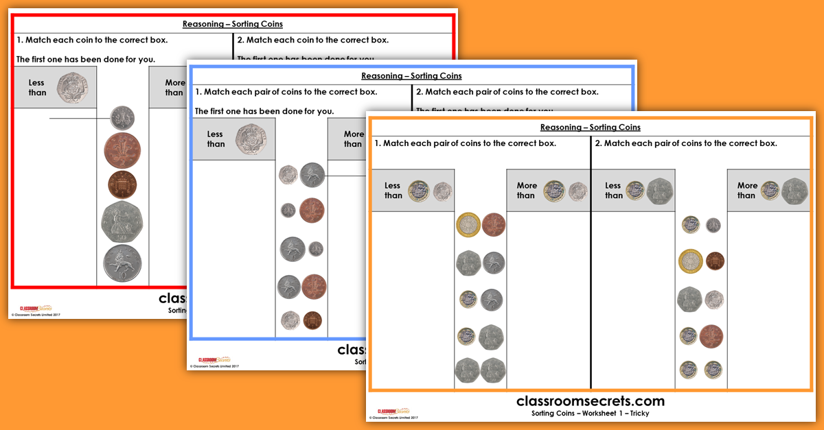 Reasoning Sorting Coins Recources