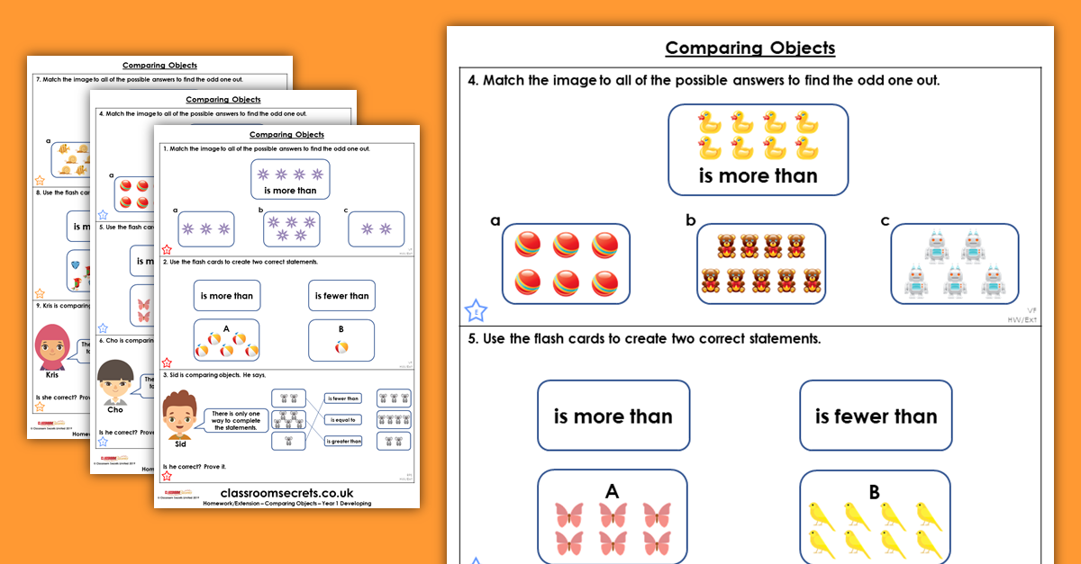 Comparing Objects Homework