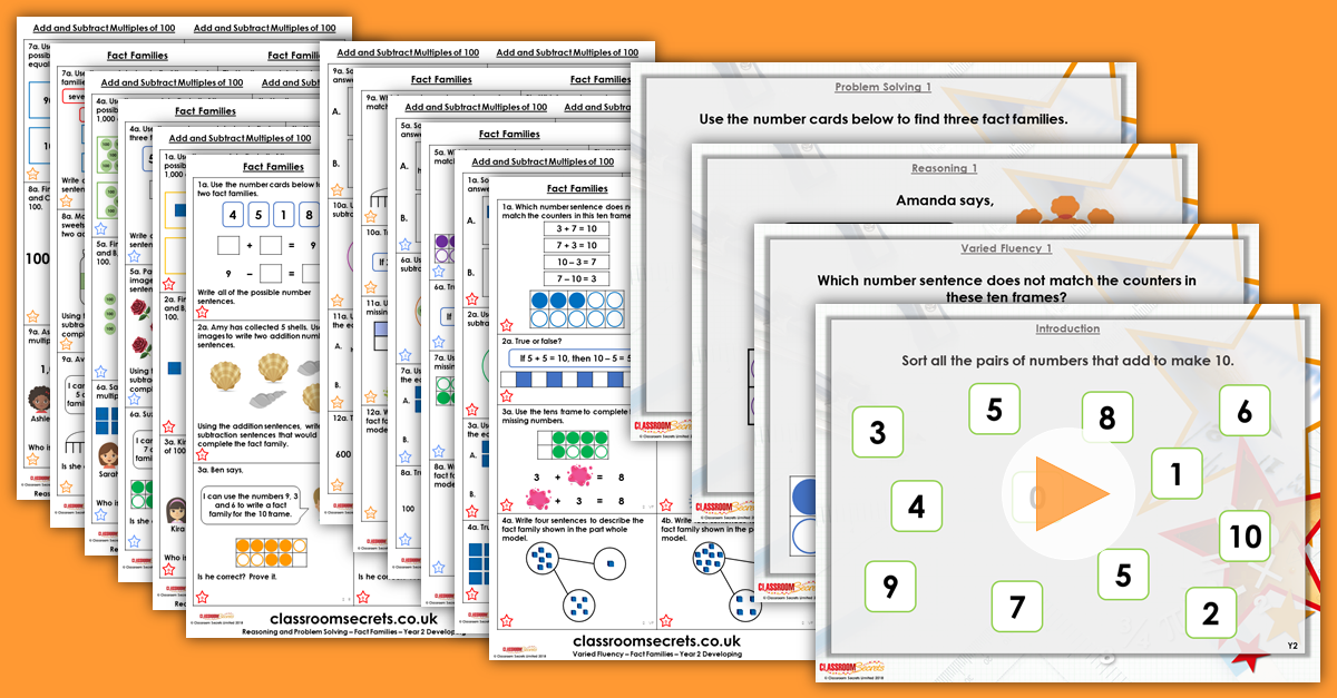 Mixed Age Year 2 and 3 Addition and Subtraction Step 1 Resources