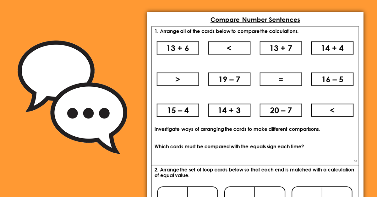 addition-and-subtraction-year-2-compare-number-sentences-discussion-problems-classroom-secrets