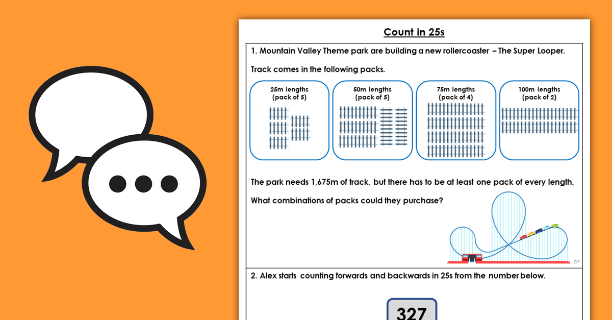 Year 4 Count in 25s Discussion Problems