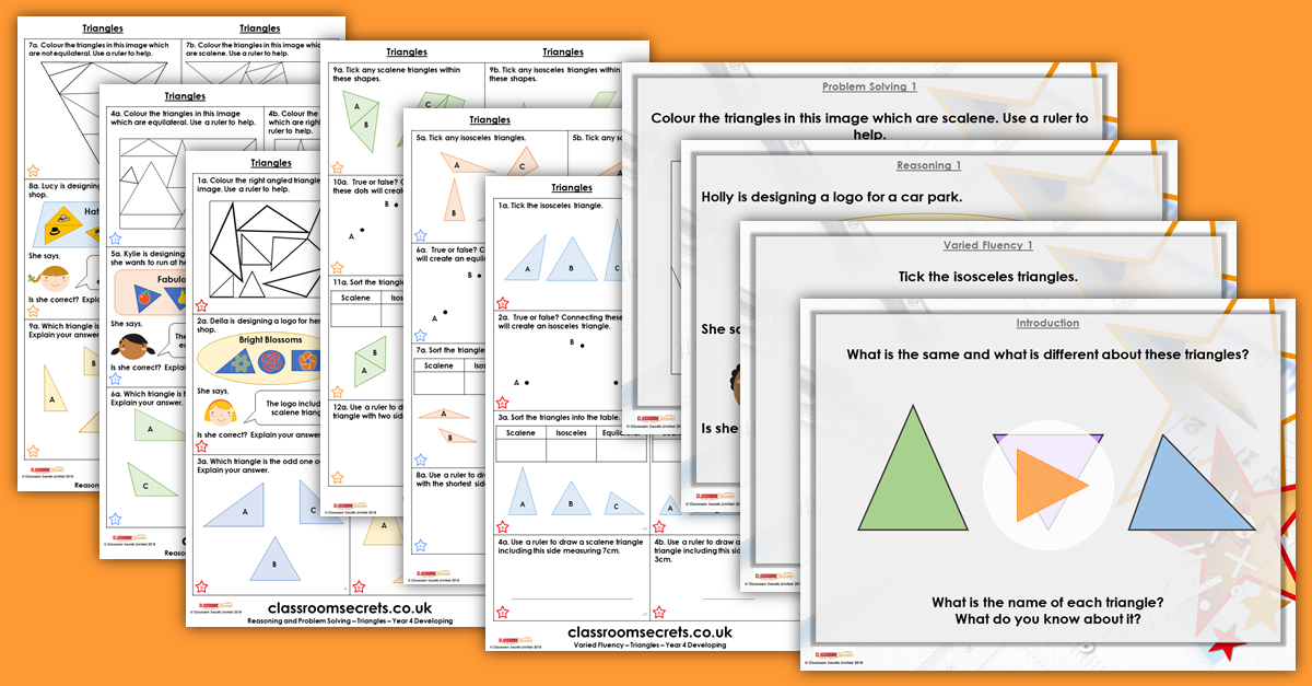 Triangles Year 4 Resources