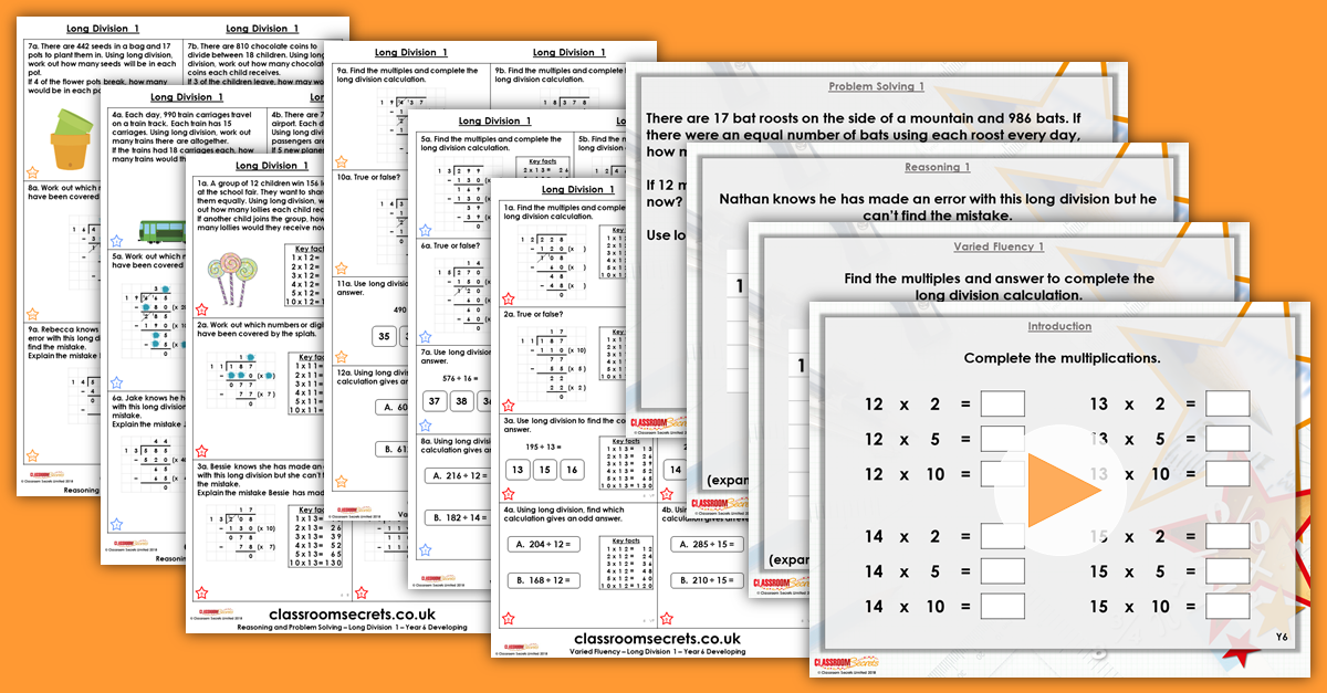 Mixed Age Year 5 and 6 Multiplication and Division Step 12 Resources