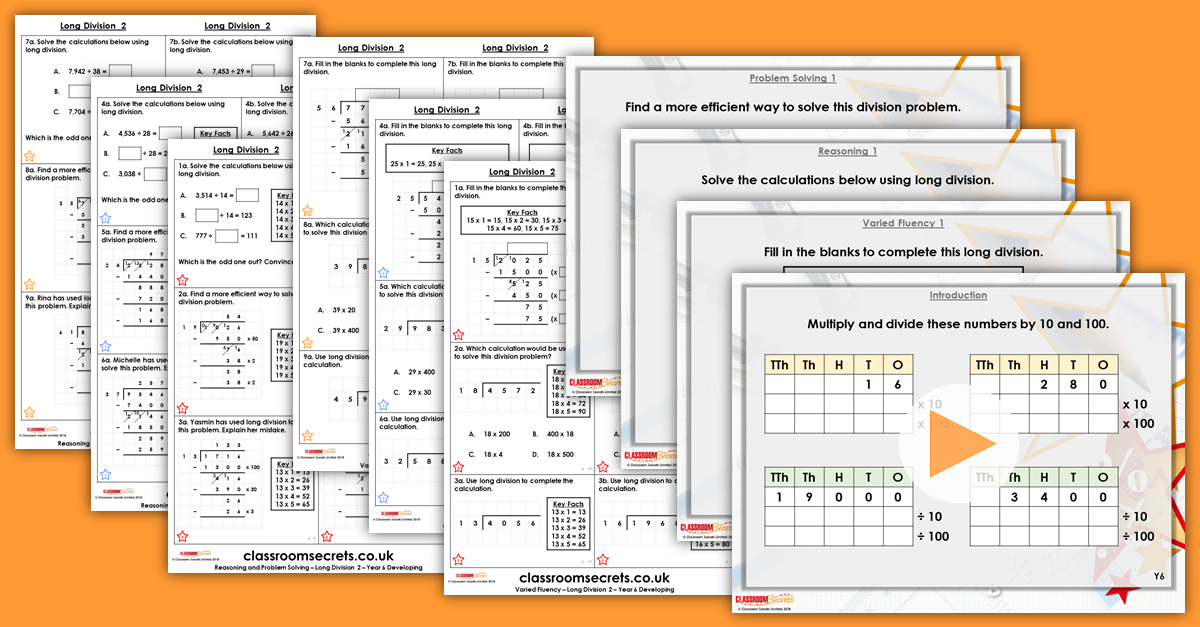 Mixed Age Year 5 and 6 Multiplication and Division Step 13 Resources