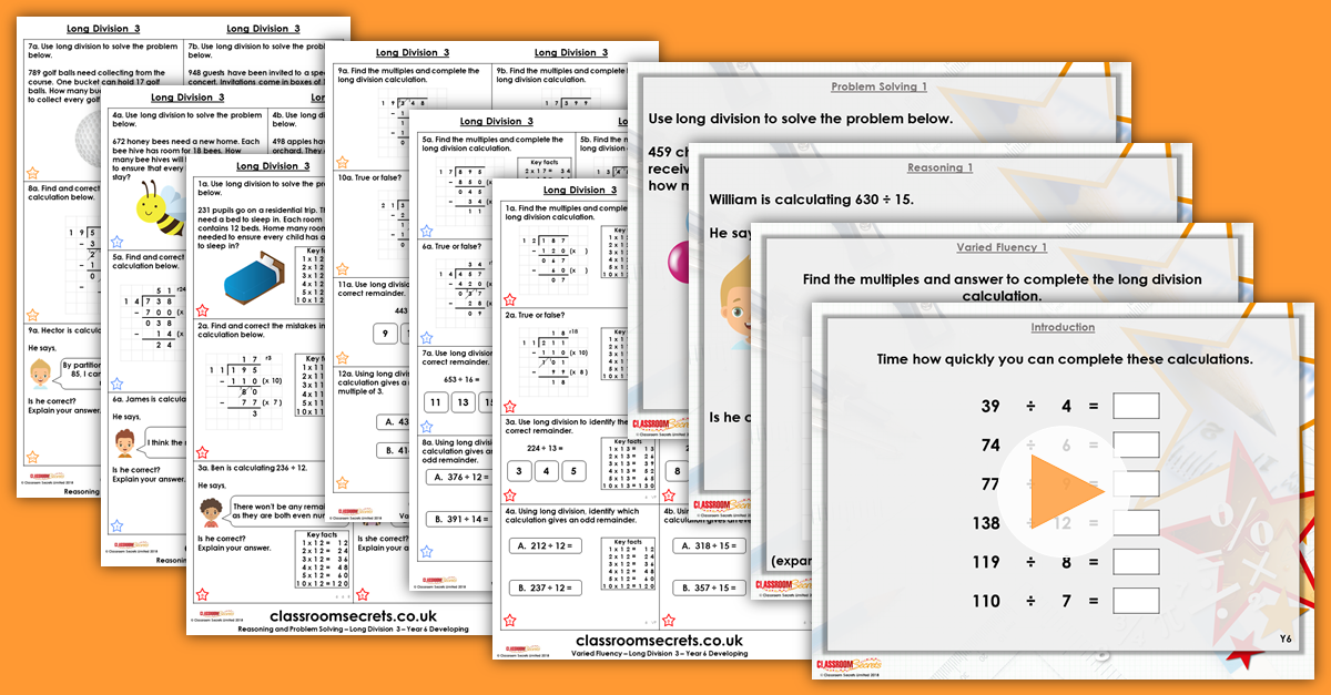 Mixed Age Year 5 and 6 Multiplication and Division Step 14 Resources