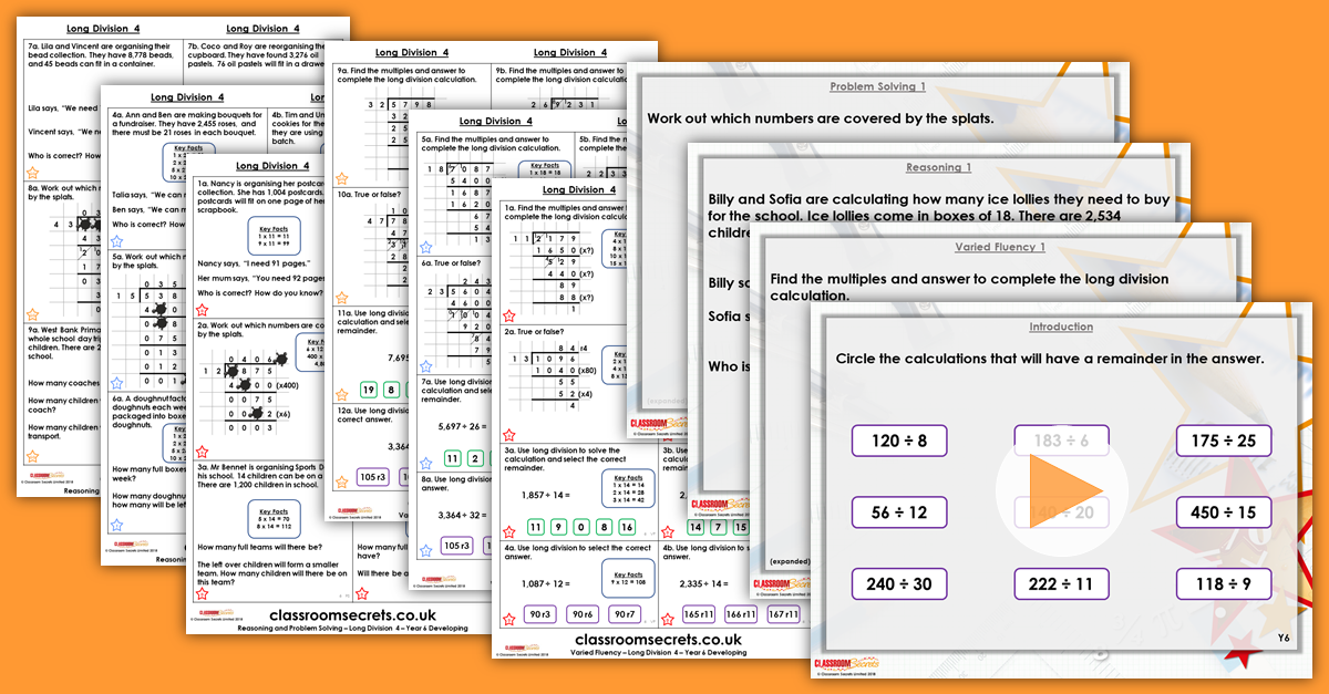 Mixed Age Year 5 and 6 Multiplication and Division Step 15 Resources