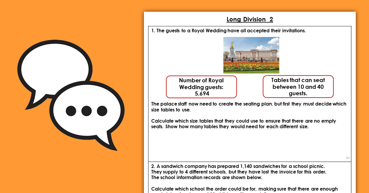 Year 6 Long Division 2 Discussion Problems