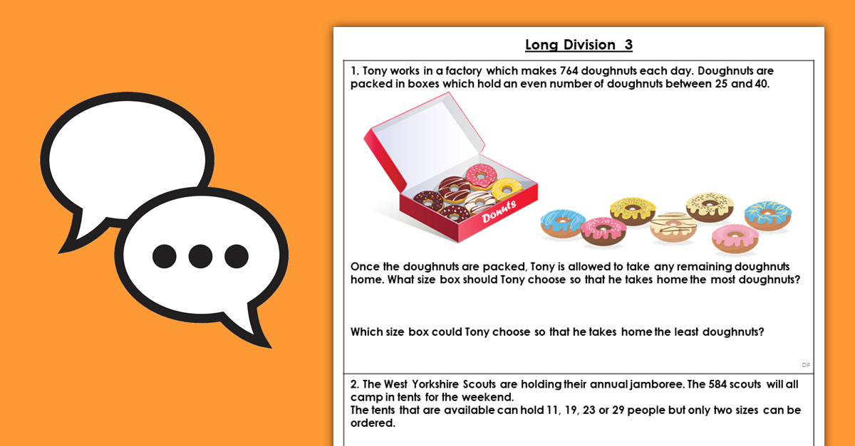 Year 6 Long Division 3 Discussion Problems