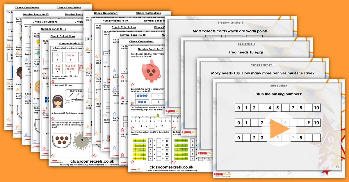 Mixed Age Year 1 and 2 Addition and Subtraction Step 2 Resources