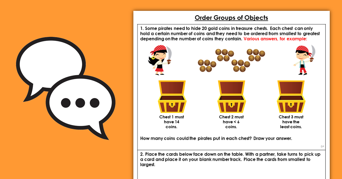 Order Groups of Objects Discussion Problems