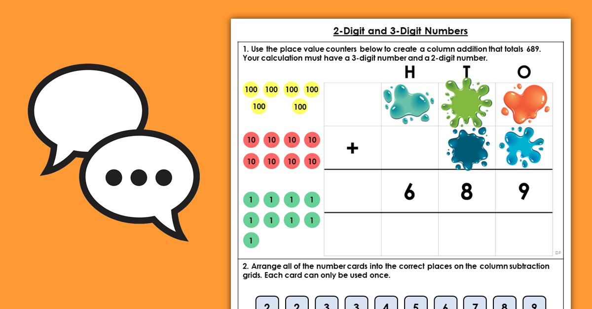 Year 3 2-Digit and 3-Digit Numbers Discussion Problems