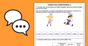 Year 4 Subtract two 4-Digit Numbers 2