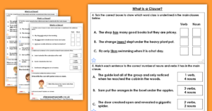 Free Year 3 What is a Clause?
