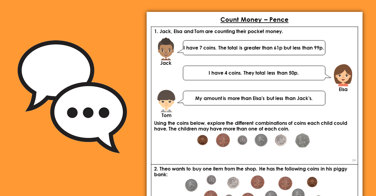 Year 2 Count Money Pence Free Discussion Problems