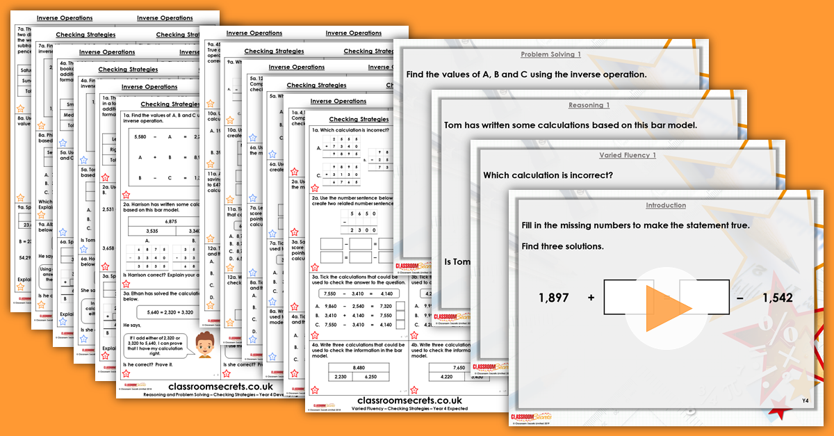 Mixed Age Year 4 and 5 Addition and Subtraction Step 10 Resources