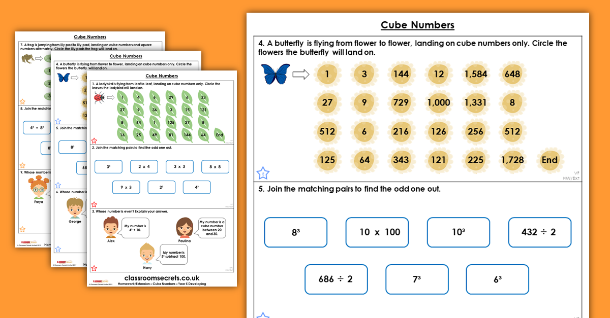 Cube Numbers Homework