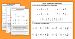 Year 6 Mixed Addition and Subtraction Homework