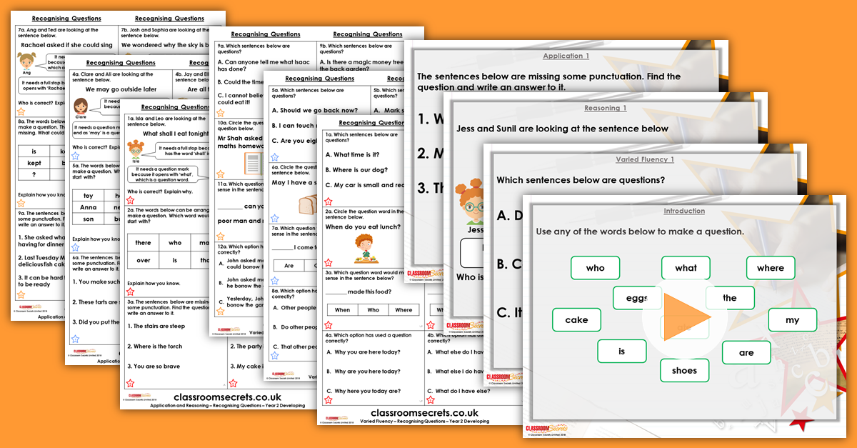Recognising Questions Year 2 Sentence Types 1 Resources