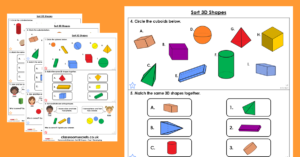 Year 1 Sort 3D Shapes