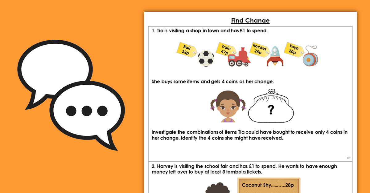 Year 2 Find Change Discussion Problems