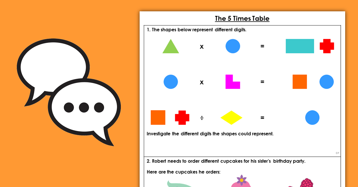 The 5 Times Table Discussion Problems