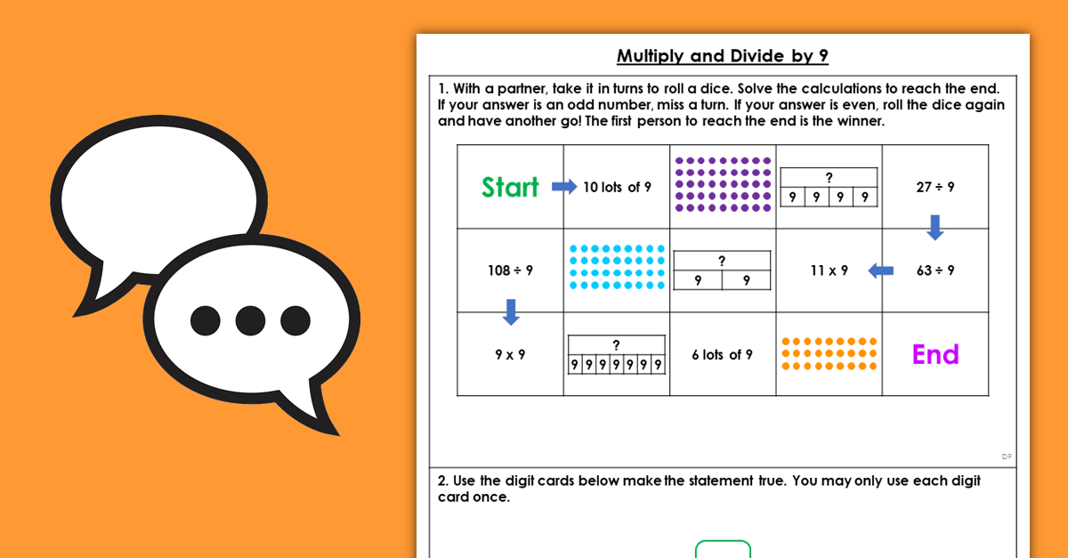 Year 4 Multiply and Divide by 9 Discussion Problems