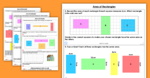 Area of Rectangles Year 5